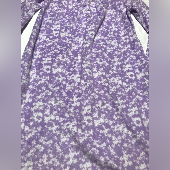 Secret Treasures Women’s Long Sleeve Fleece Nightgown Dress Size M (8-10) - Picture 2 of 8